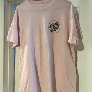 Santa Cruz Skateboards Light Pink Short Sleeve Tee